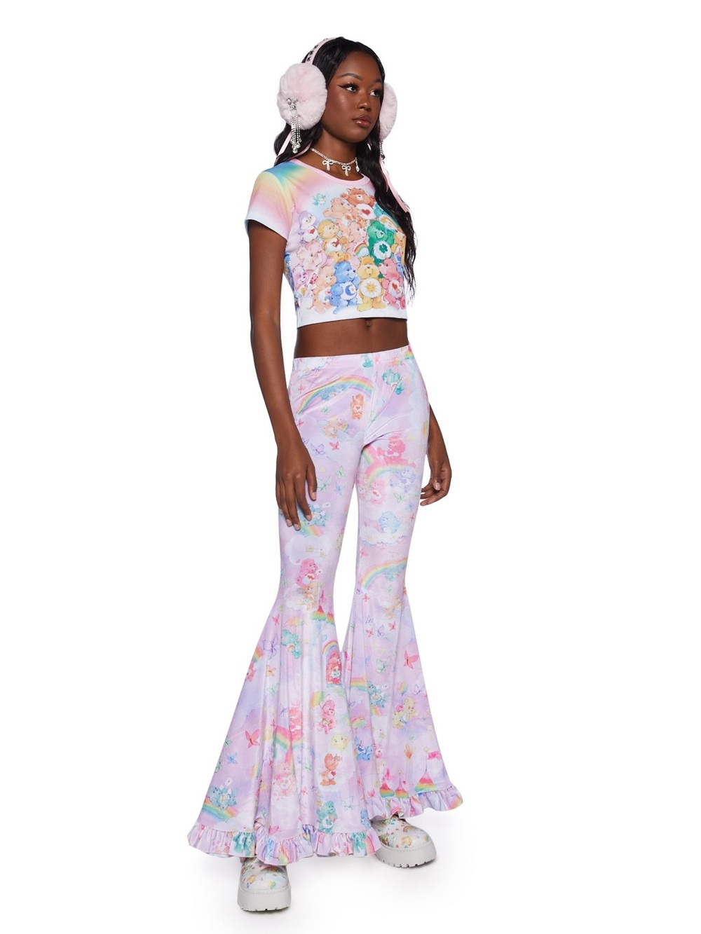 Friends Forever Flare Pants  Dolls Kill x Care Bears Size M